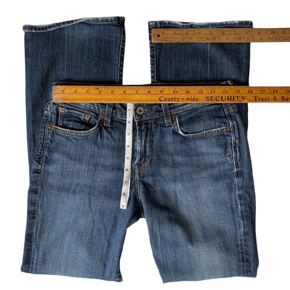 Lucky Brand Boot Cut Womens Jeans Tag 6 Blue Flared Mid-Rise W29xL31 Denim - Picture 9 of 12